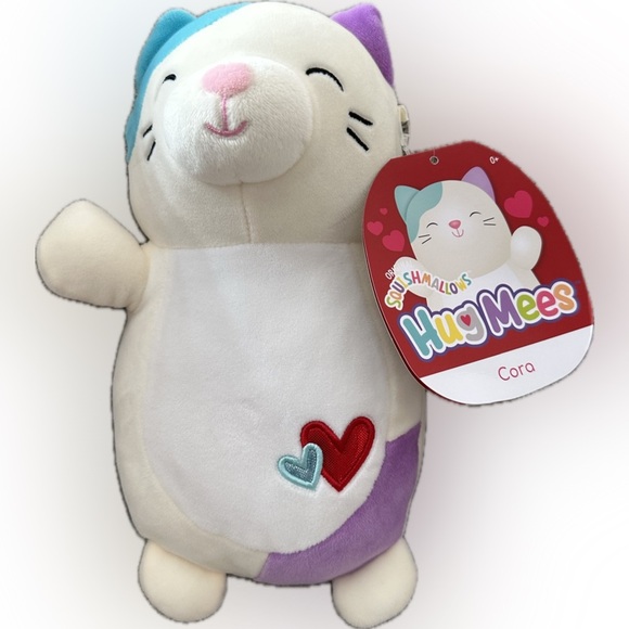 Nwt 10" Cora the Cat Hugmee Hug Mee Kellytoy 2022 New Squishmallow - Picture 1 of 5